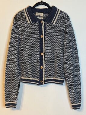 Vintage Unlimited Quest Clothing Wool- blend Cardigan